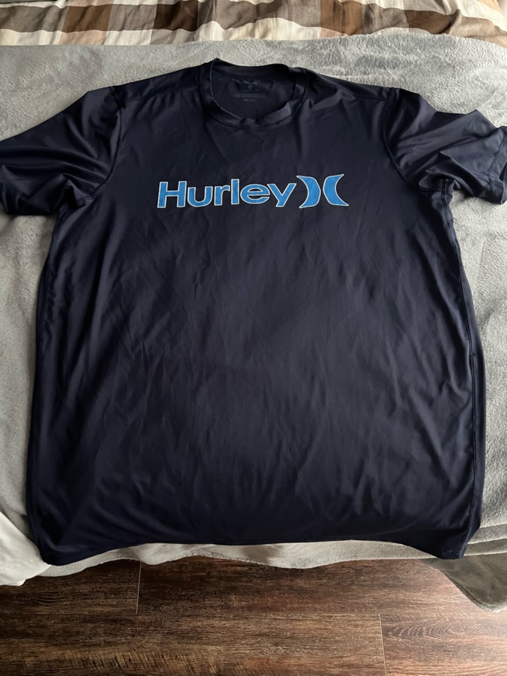 Hurley Navy SPF 50 sun guard  with Light Blue Logo